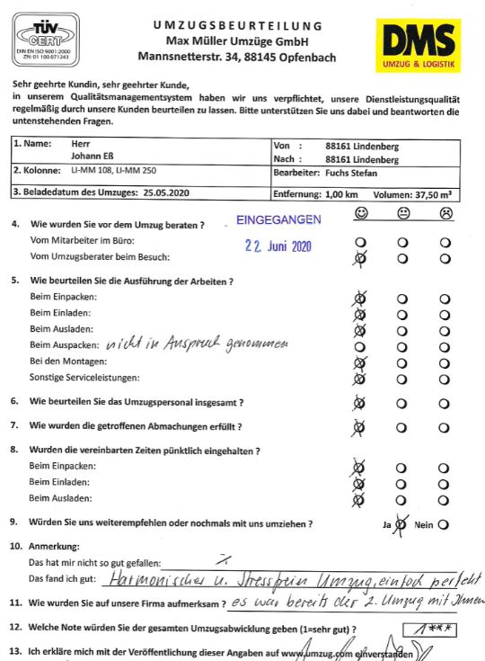 Harmonischer und stressfreier Umzug mit Max Müller