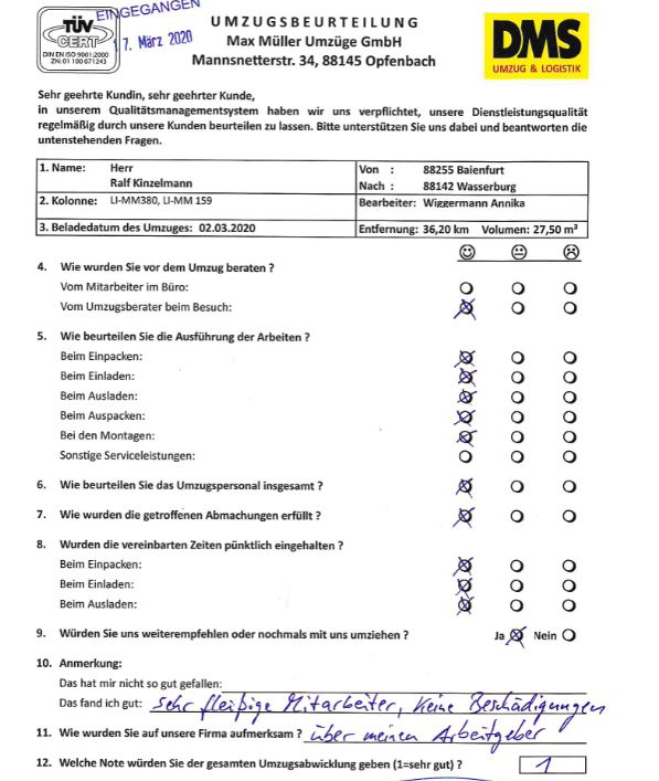Sehr fleißige Mitarbeiter bei Max Müller